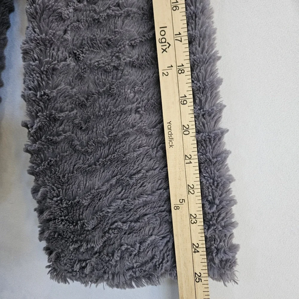 Patagonia Los Gatos Fleece Womens XL Grey Wavy Textured Mock Neck Gorpcore Cozy - Picture 8 of 15